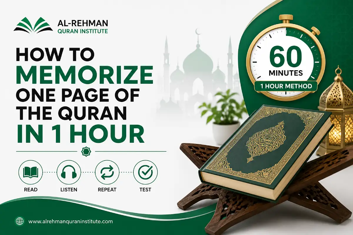 How to Memorize a Page of the Quran in 1 Hour
